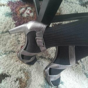 Calvin Klein Silver Heels